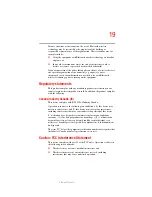 Preview for 19 page of Toshiba A40-S161 User Manual