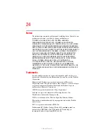 Preview for 24 page of Toshiba A40-S161 User Manual