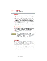 Preview for 44 page of Toshiba A40-S161 User Manual