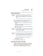 Preview for 47 page of Toshiba A40-S161 User Manual