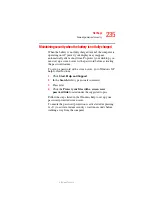 Preview for 235 page of Toshiba A40-S161 User Manual