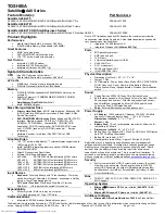 Preview for 1 page of Toshiba A40-S270 - Satellite - Mobile Pentium 4 2.8 GHz Specifications