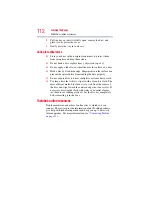 Preview for 112 page of Toshiba A500 ST5605 - Satellite - Core 2 Duo 2.2 GHz User Manual