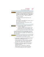 Preview for 47 page of Toshiba A505-SP6986C (Spanish) Manual Del Usuario