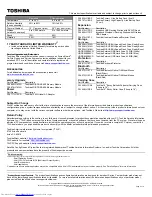 Preview for 2 page of Toshiba A505D-S6008 Specifications