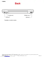 Preview for 8 page of Toshiba A55 S306 - Satellite - Pentium M 1.5 GHz Specifications