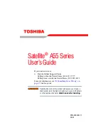 Toshiba A55 S306 - Satellite - Pentium M 1.5 GHz User Manual preview