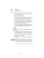 Preview for 42 page of Toshiba A55 S306 - Satellite - Pentium M 1.5 GHz User Manual