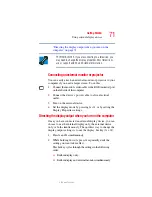 Preview for 71 page of Toshiba A55 S306 - Satellite - Pentium M 1.5 GHz User Manual