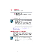 Preview for 72 page of Toshiba A55 S306 - Satellite - Pentium M 1.5 GHz User Manual