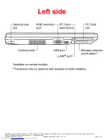 Preview for 6 page of Toshiba A55-S326 Specifications