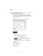 Preview for 12 page of Toshiba A6-EZ6313 User Manual