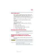 Preview for 13 page of Toshiba A6-EZ6313 User Manual