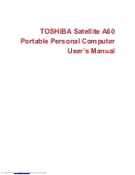 Предварительный просмотр 1 страницы Toshiba A60-S156 User Manual