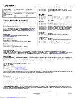 Preview for 2 page of Toshiba A660D-ST2G01 Specifications