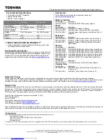 Preview for 2 page of Toshiba A665-3DV6 Specifications