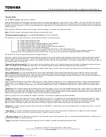 Preview for 3 page of Toshiba A665-S6093 Specifications