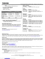 Preview for 2 page of Toshiba A665-S6097 Specifications