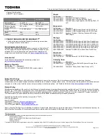 Preview for 2 page of Toshiba A665D-S6083 Specifications