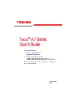 Предварительный просмотр 1 страницы Toshiba A7-ST7711 User Manual