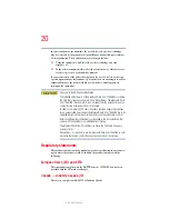 Preview for 20 page of Toshiba A7-ST7711 User Manual