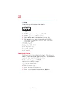 Preview for 22 page of Toshiba A7-ST7711 User Manual