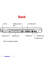 Предварительный просмотр 11 страницы Toshiba A75-S125 Specifications