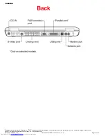 Preview for 9 page of Toshiba A75-S226 Specifications