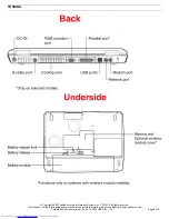 Preview for 8 page of Toshiba A75-S2292 Specifications