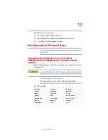 Preview for 13 page of Toshiba A8-EZ8311 User Manual