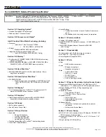 Toshiba A8-EZ8313 Specifications preview