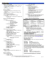 Preview for 2 page of Toshiba A8-ST3612 Specifications