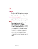 Preview for 26 page of Toshiba A80-S178TD User Manual