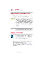 Preview for 44 page of Toshiba A80-S178TD User Manual