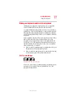 Preview for 77 page of Toshiba A80-S178TD User Manual