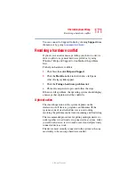 Preview for 171 page of Toshiba A80-S178TD User Manual