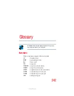 Preview for 242 page of Toshiba A80-S178TD User Manual