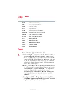 Preview for 244 page of Toshiba A80-S178TD User Manual