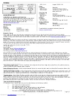 Preview for 2 page of Toshiba A85-S1072 Specifications