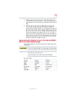 Preview for 15 page of Toshiba A9-S9018V - Tecra - Core 2 Duo 2.1 GHz User Manual