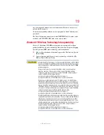 Preview for 19 page of Toshiba A9-S9018V - Tecra - Core 2 Duo 2.1 GHz User Manual