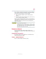 Preview for 21 page of Toshiba A9-S9018V - Tecra - Core 2 Duo 2.1 GHz User Manual