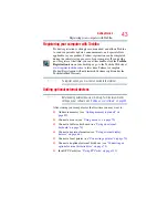 Preview for 43 page of Toshiba A9-S9018V - Tecra - Core 2 Duo 2.1 GHz User Manual