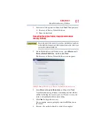 Preview for 61 page of Toshiba A9-S9018V - Tecra - Core 2 Duo 2.1 GHz User Manual