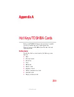 Preview for 209 page of Toshiba A9-S9018V - Tecra - Core 2 Duo 2.1 GHz User Manual