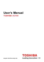 Предварительный просмотр 1 страницы Toshiba AC100 User Manual