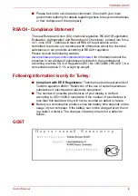 Предварительный просмотр 9 страницы Toshiba AC100 User Manual