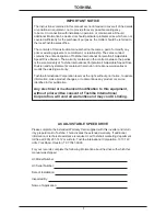 Preview for 3 page of Toshiba Adjustable Speed Drive H3 Operation Manual