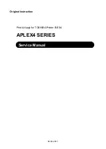 Toshiba APLEX4 Series Original Instruction preview