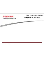 Toshiba AT10-C User'S Information Manual preview